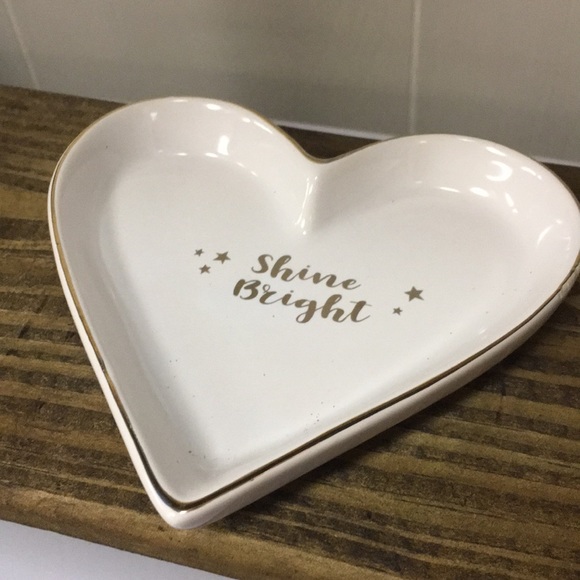 NWT SHINE BRIGHT heart jewelry holder tray - Picture 4 of 6